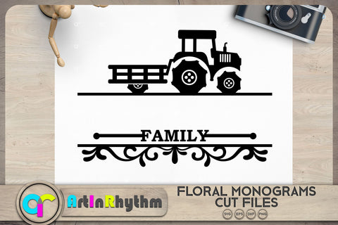 Split monogram SVG bundle SVG Artinrhythm shop 