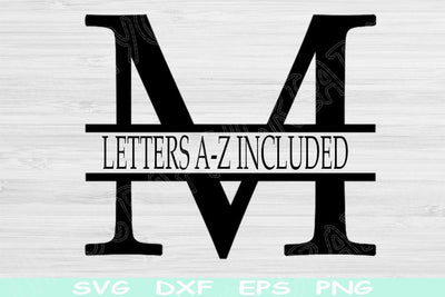 Split Monogram Svg, Split Letter Svg. Alphabet Svg Files for Cricut, Split Letter Monogram Svg, Initial Svg Designs For Coaster Or Sign Png SVG TiffsCraftyCreations 