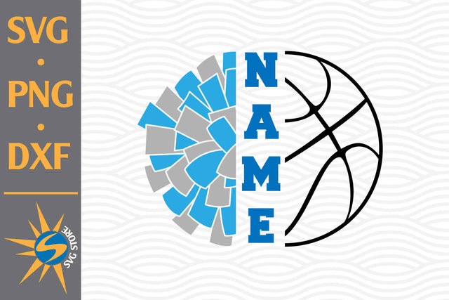 Split Pom Pom Basketball SVG, PNG, DXF Digital Files Include SVG SVGStoreShop 
