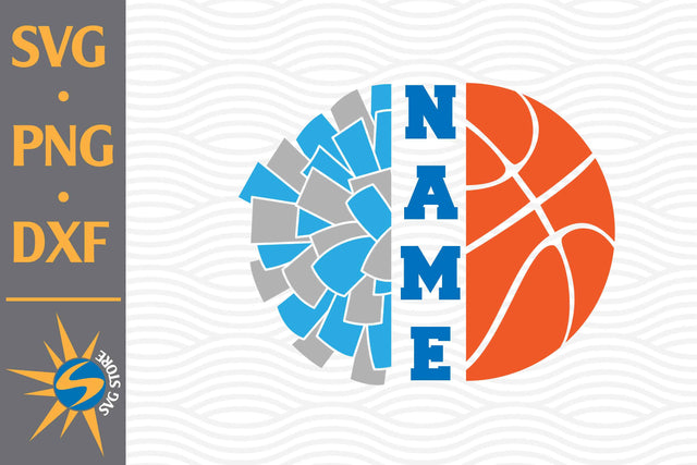 Split Pom Pom Basketball SVG, PNG, DXF Digital Files Include SVG SVGStoreShop 