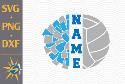 Split Pom Pom Volleyball SVG, PNG, DXF Digital Files Include SVG SVGStoreShop 
