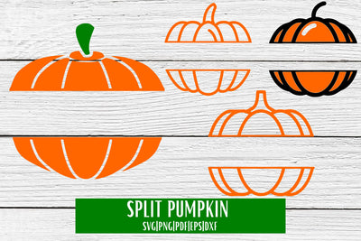 Split Pumpkin SVGs SVG MockupSvgVenue 