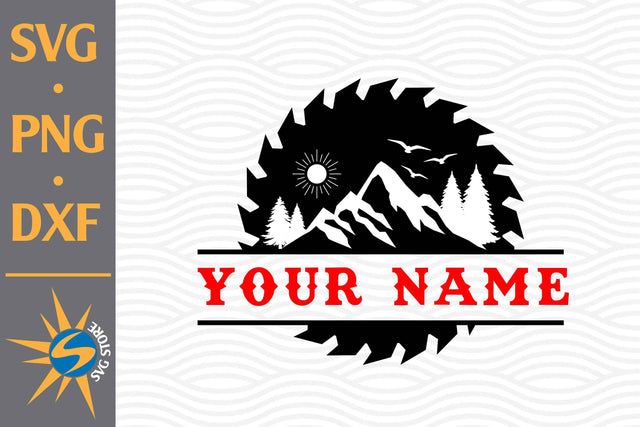 Split Saw Blade Forest SVG, PNG, DXF Digital Files Include SVG SVGStoreShop 