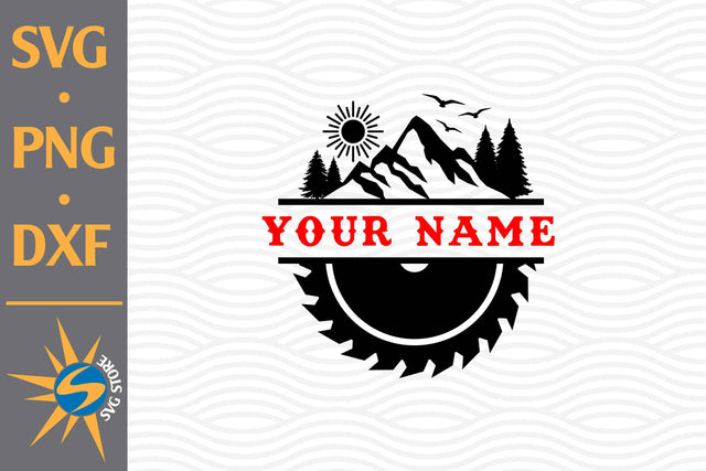 Split Saw Blade Forest SVG, PNG, DXF Digital Files Include SVG SVGStoreShop 