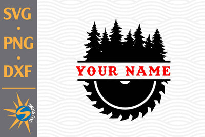 Split Saw Blade Forest SVG, PNG, DXF Digital Files Include SVG SVGStoreShop 