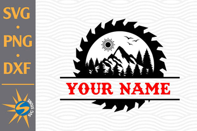 Split Saw Blade Mountain SVG, PNG, DXF Digital Files Include SVG SVGStoreShop 