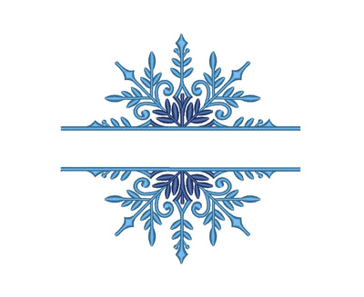 Split snowflake embroidery design Embroidery/Applique DESIGNS Nino Nadaraia 