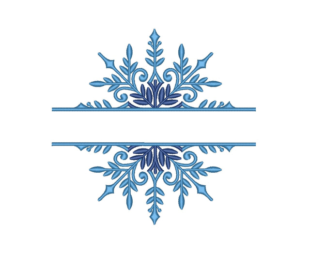 Split snowflake embroidery design Embroidery/Applique DESIGNS Nino Nadaraia 