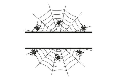 Split Spider Web Embroidery Design. Halloween Split Embroidery Embroidery/Applique DESIGNS NextEmbroidery 
