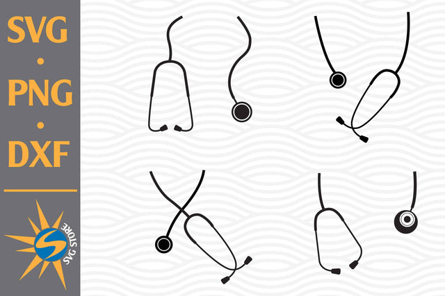 Split Stethoscope SVG, PNG, DXF Digital Files Include SVG SVGStoreShop 