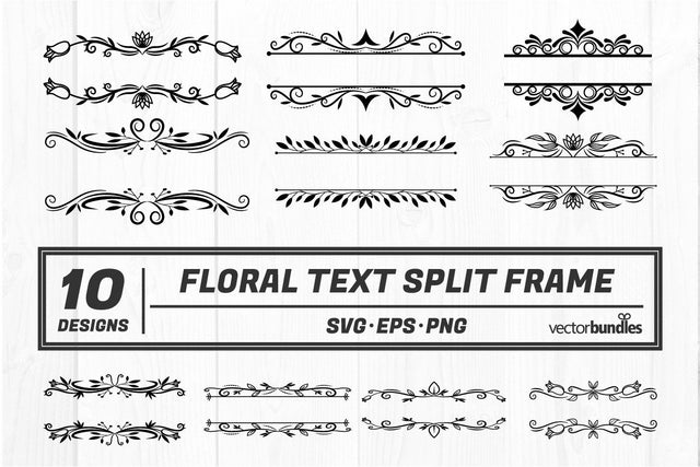 Split text frame bundle svg SVG vectorbundles 