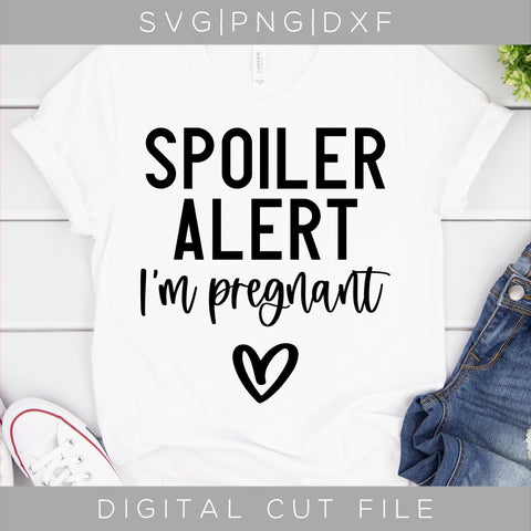 Spoiler Alert I'm Pregnant SVG SVG ShopGathered 