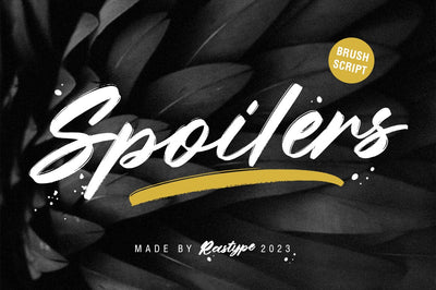 Spoilers Script Font Rastype 