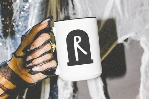 Spook - Halloween Tombstone Font Font KA Designs 