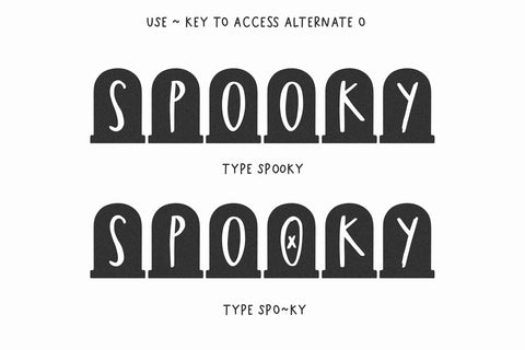 Spook - Halloween Tombstone Font Font KA Designs 