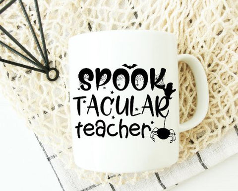 Spook Tacular Teacher Halloween SVG SVG She Shed Craft Store 