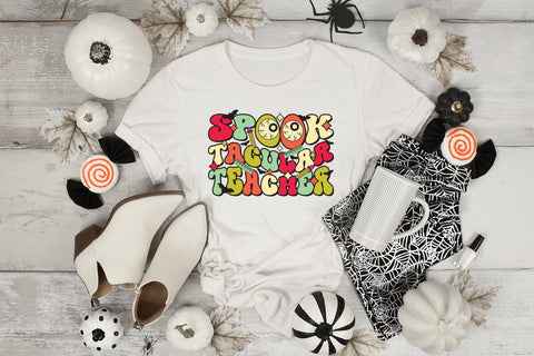 Spook Tacular Teacher PNG Sublimation Sublimation CraftLabSVG 