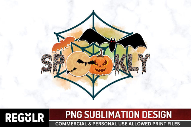 Spookly Sublimation PNG, Sublimation Halloween Design Sublimation Regulrcrative 