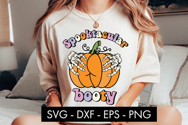 Spooktacular Booty SVG Cut File PNG Sublimation SVG Freeling Design House 