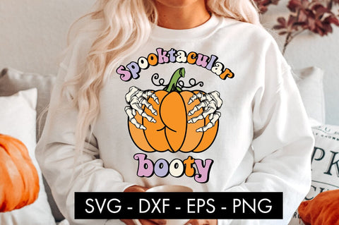 Spooktacular Booty SVG Cut File PNG Sublimation SVG Freeling Design House 