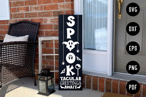Spooktacular Greetings Await, Halloween Porch SVG SVG CraftLabSVG 