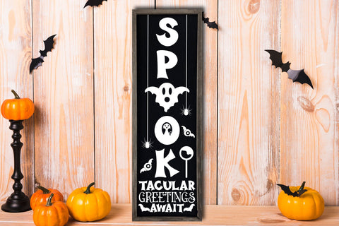 Spooktacular Greetings Await, Halloween Porch SVG SVG CraftLabSVG 