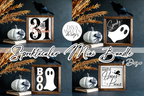 Spooktacular Halloween Mini SVG Bundle SVG Diva Watts Designs 