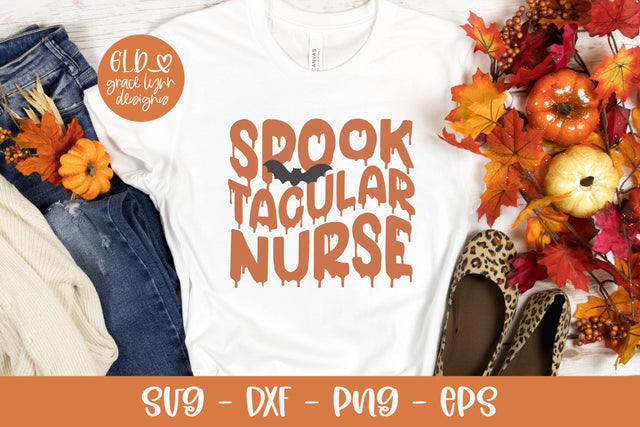 SpookTacular Nurse - Halloween SVG - Nurse SVG SVG Grace Lynn Designs 