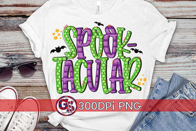Spooktacular PNG for Sublimation-Halloween PNG Sublimation Greedy Stitches 