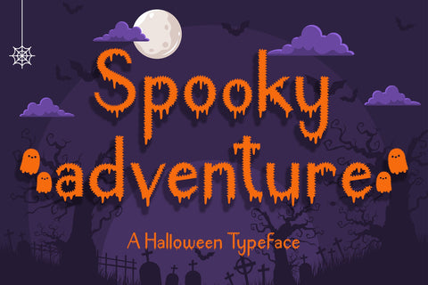 Spooky Adventure Font AEN Creative Store 