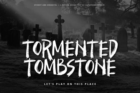Spooky And Dreadful - Brush Font Font Alpaprana Studio 
