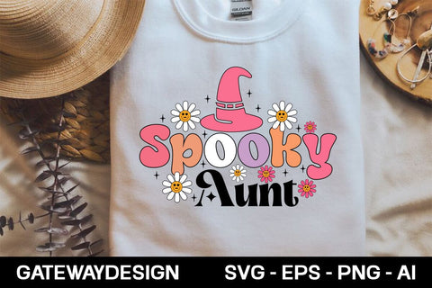 Spooky Aunt Svg Design SVG designmaster24 