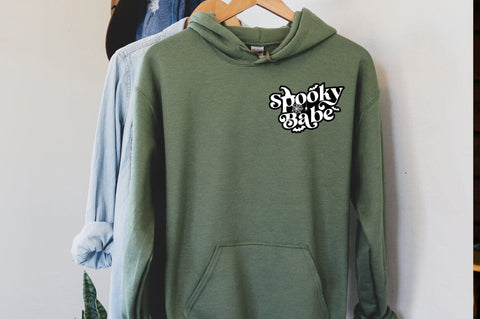 Spooky Babe Funny Retro Halloween SVG Pickled Thistle Creative 