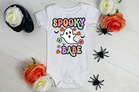 Spooky Babe Groovy Halloween Sublimation I Retro Halloween Sublimation Happy Printables Club 