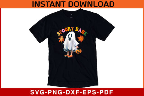 Spooky Babe Halloween SVG PNG Cricut Cut File SVG SVG Print File 