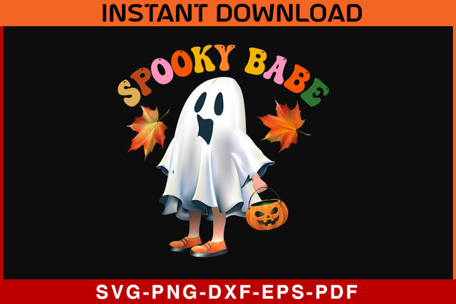 Spooky Babe Halloween SVG PNG Cricut Cut File SVG SVG Print File 