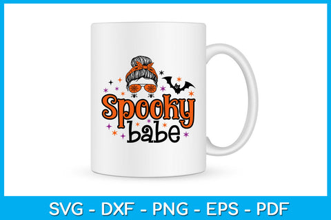 Spooky Babe Halloween SVG PNG PDF Cut File SVG Creativedesigntee 