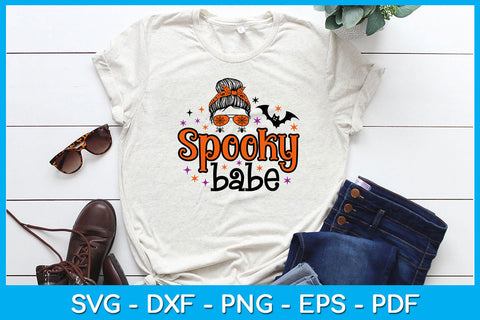 Spooky Babe Halloween SVG PNG PDF Cut File SVG Creativedesigntee 