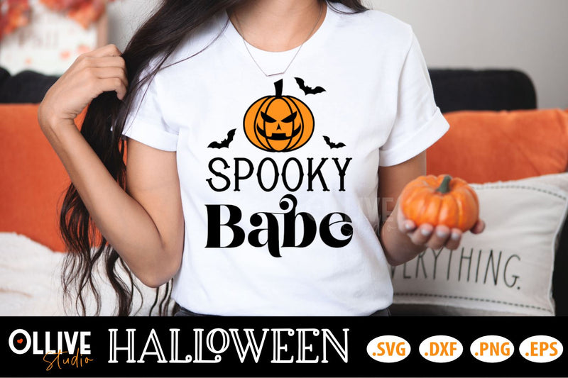 Spooky Babe Halloween SVG SVG Ollive Studio 