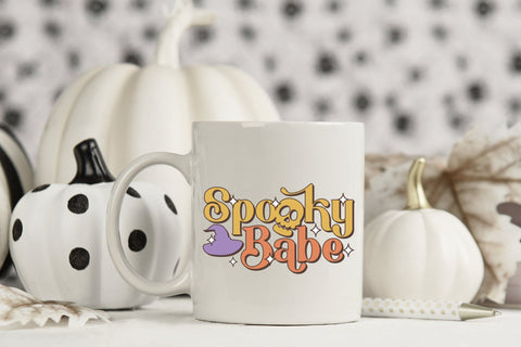 Spooky Babe PNG | Retro Halloween Sublimation Sublimation CraftLabSVG 