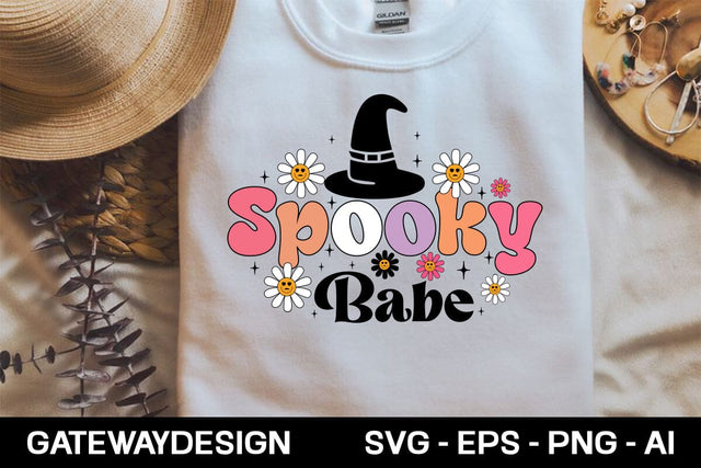 Spooky Babe retro svg design SVG designmaster24 