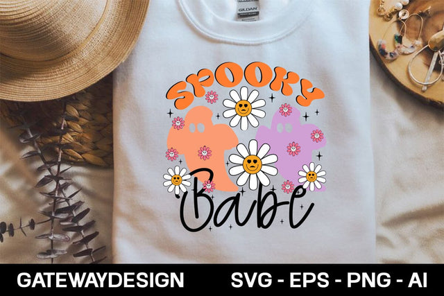 Spooky Babe retro svg design SVG designmaster24 