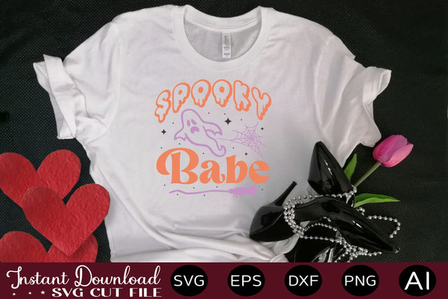 Spooky Babe Svg Cut File SVG designmaster24 