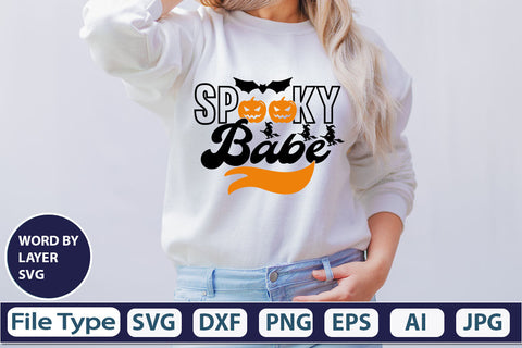 Spooky Babe SVG Cut File SVG DesignPlante 503 