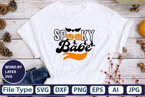 Spooky Babe SVG Cut File SVG DesignPlante 503 