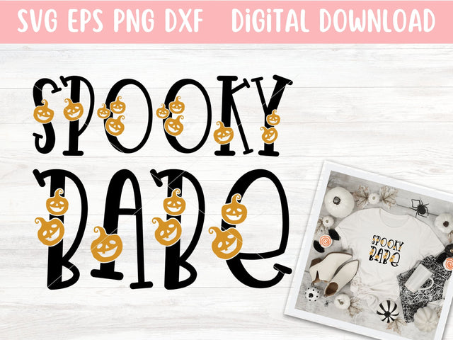 Spooky Babe SVG File for Cricut or Silhouette, Halloween Sublimation PNG, JackoLantern SVG Digital Download Commercial Use SVG Apple Grove Designs 