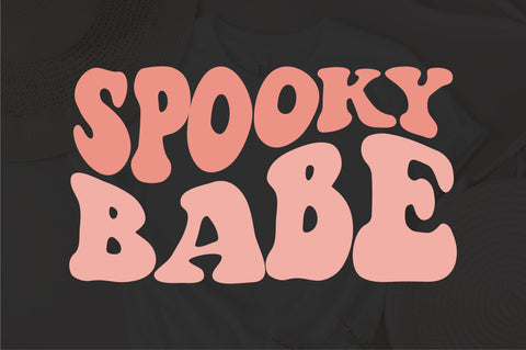 Spooky Babe SVG, halloween svg, halloween svg files for cricut, halloween svg files, halloween svg for shirts,Halloween saying SVG Fauz 