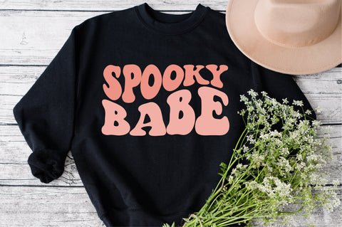 Spooky Babe SVG, halloween svg, halloween svg files for cricut, halloween svg files, halloween svg for shirts,Halloween saying SVG Fauz 