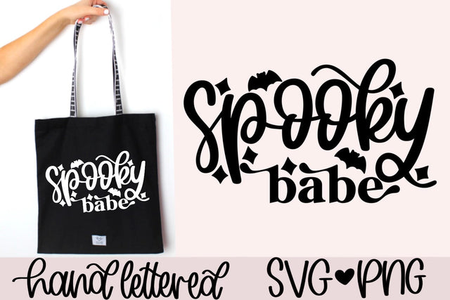 Spooky babe svg, halloween vibes svg, spooky season svg, spooky vibes svg, halloween mug svg, halloween sweater svg, cute halloween svg SVG AnitaAlyiaLettering 