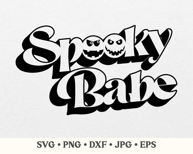 Spooky babe svg, Spooky babe png, Funny shirt svg, Halloween quote svg, Halloween sublimation, Halloween funny svg, Fall quote svg SVG MAKStudion 